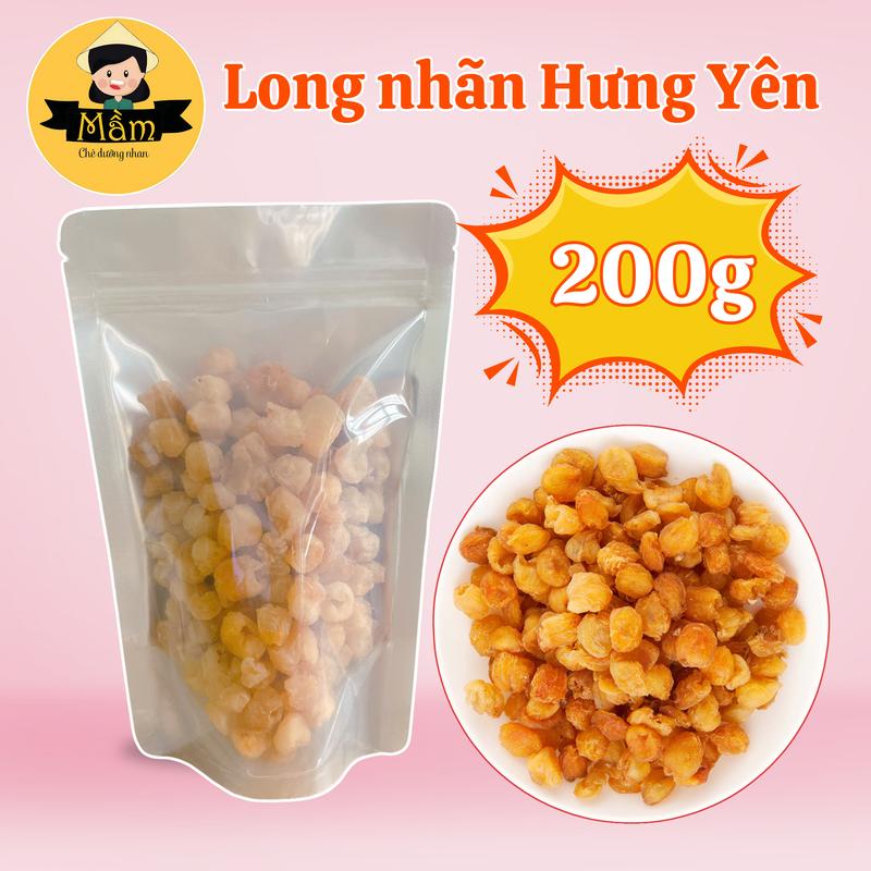 [200g] Long nhãn Khô Hưng Yên Cô Mầm Foods - Nguyên liệu nấu chè dưỡng nhan, nấu nước sâm , ăn vặt