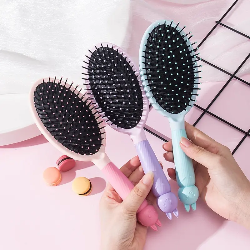 BISA COD F5669 Sisir Cermin Roll Rias Makeup Portabel / Sisir Cermin Import / Kaca Gagang Bulat / Sisir Rambut Rontok 3