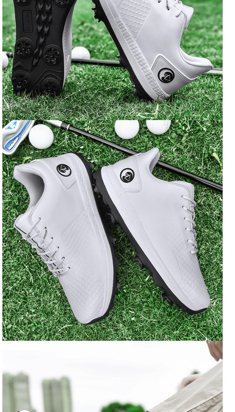 Product Introduction of Men's Professional Brush Shoe Golf Shoe Waterproof plus Size Golf Training Sneakers Non-Slip Low-Top Breathable Xz25037 15