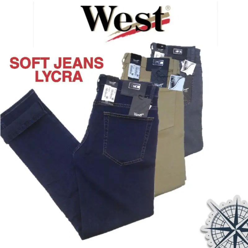 𝐖𝐞𝐬𝐭 𝐉𝐞𝐚𝐧𝐬     Original Slimfit Pria / Celana Pria Soft Jeans Stretch