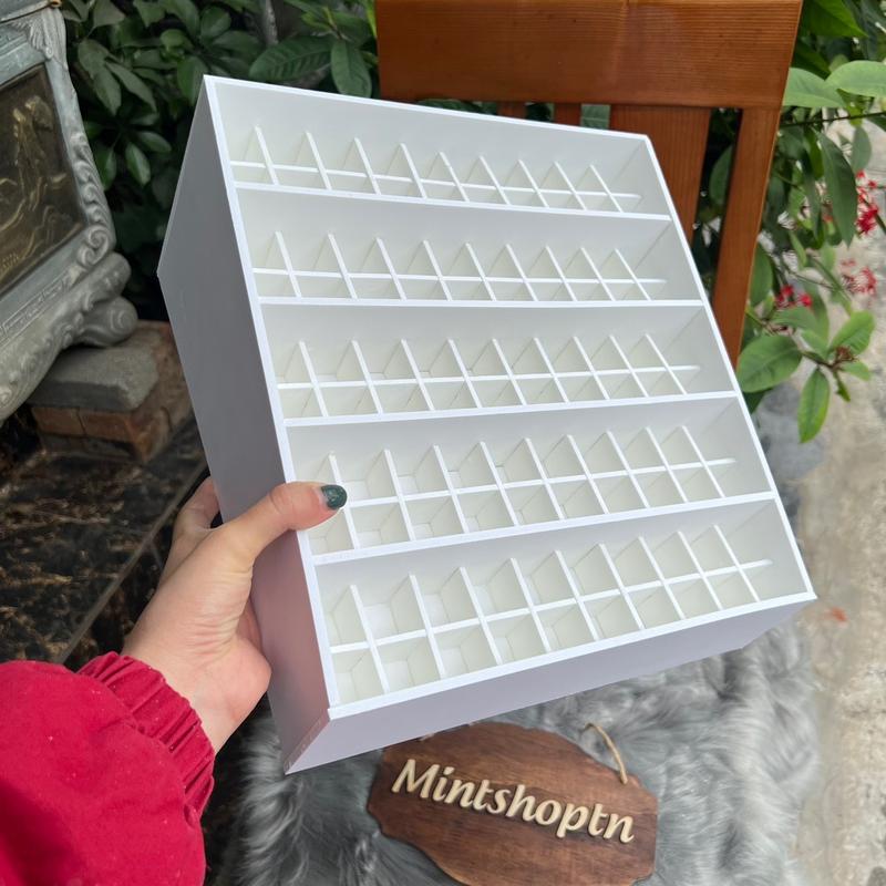 Khay son 100 ô phân tầng tiện dụng phù hợp cho cửa hàng, khay đựng son môi, kệ đựng mỹ phẩm, kệ trưng bày son