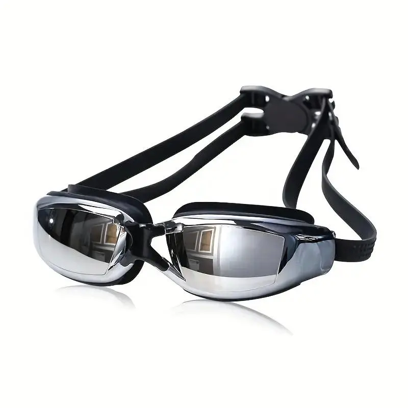 Adjustable Waterproof Swimming Goggles, Anti-fog Swimming Goggles for Men & Women 0