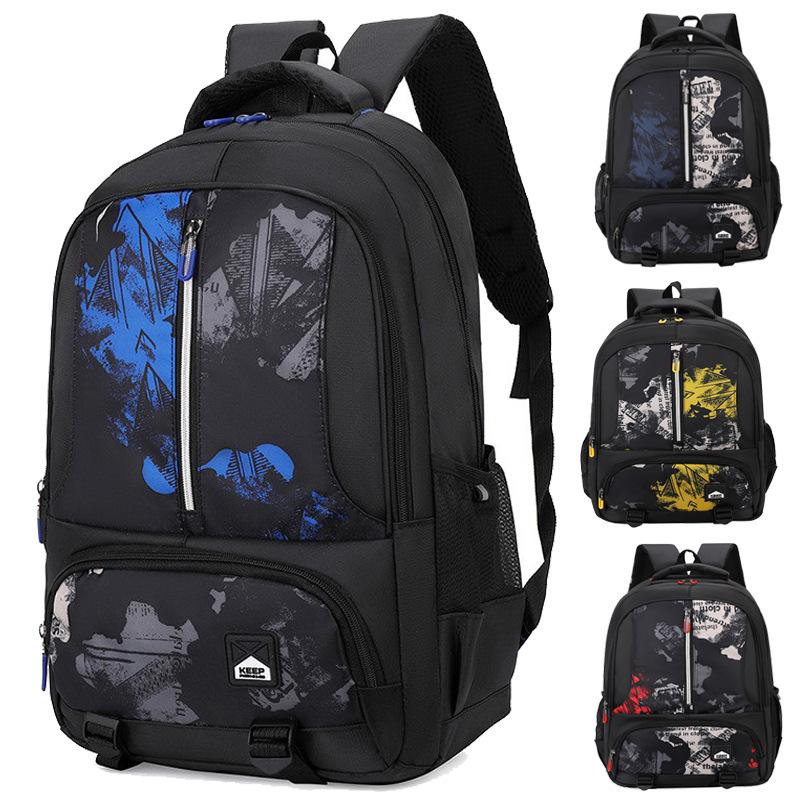 Product Introduction of [HOT MỚI] Balo đi học nam lớp 3 đến lớp 12 họa tiết graffiti thời trang hàn quốc cho nam ba lô trung học cho bé trai unisex chống thấm nước đựng laptop 8