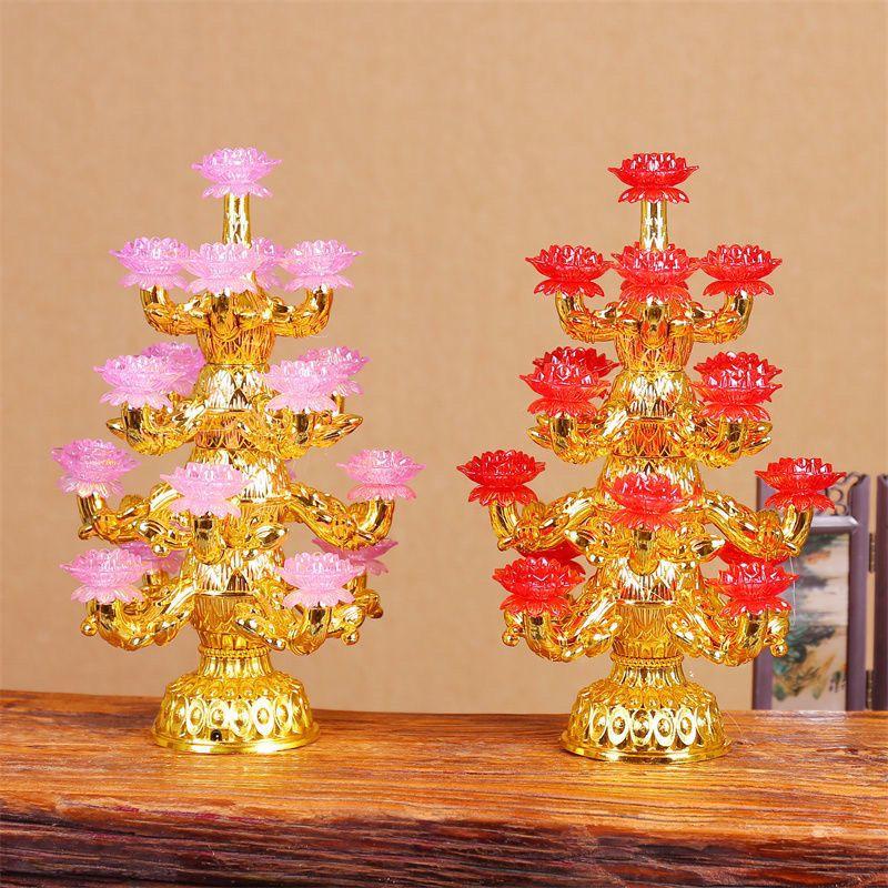 Đèn LED Thích Ca, Đèn sen, Đèn đầy màu sắc, Thích hợp để thờ cúng Phật, Đèn Sanctuary của Phật, Thích trường Phật giáo gia dụng, Thích hợp để cung cấp đồ dùng nến hoa  thơm trọn cưới nước hoa lồng hương  hoa sen hoa  sen   hoa trọn  bộ tháp  tết tháp  quà