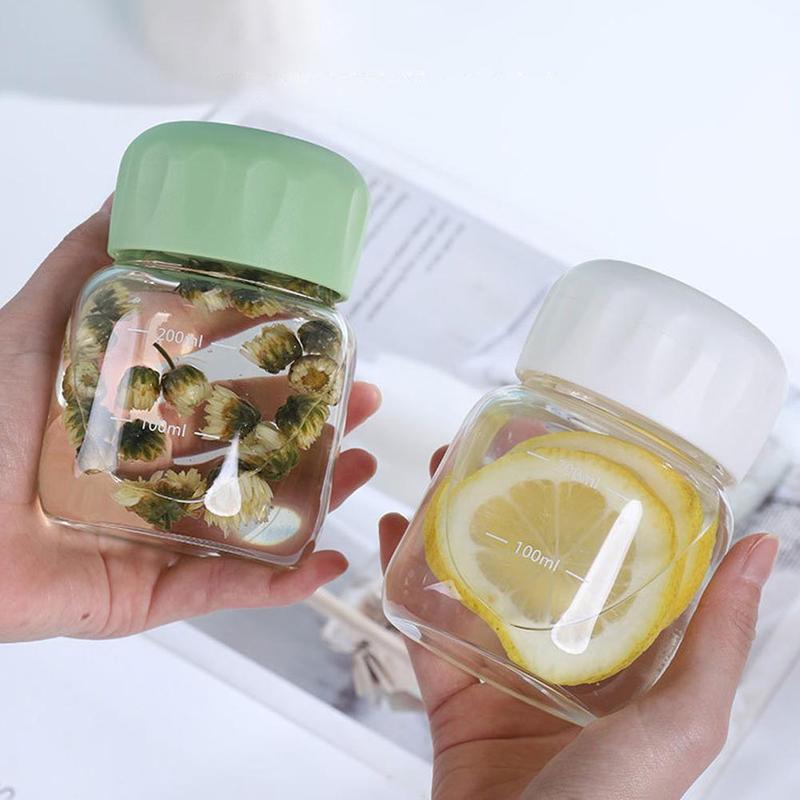 Product Introduction of Bình Nước Thủy Tinh, Dung Tích 300ml, Có Tay Áo Cốc Và Nắp, Cầm Tay Cho Gia Đình, Thích Hợp Cho Bữa Sáng, Cà Phê, Nước Ép, Sữa, R0S8 28