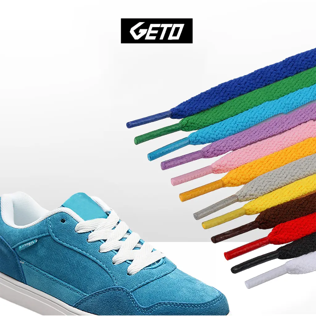 Dây giày thể thao sneaker dẹp nhiều màu nam nữ chính hãng chất lượng cao 120cm DG01