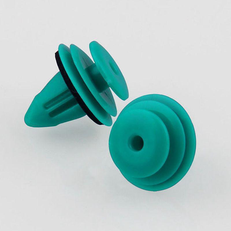 Product Introduction of Set 10/100 đinh tán nhựa 9.9mm (XANH) cho cửa cản trước xe hơi Toyota 90467-10188, chốt tappi ô tô 19