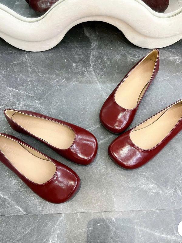 Giày Búp Bê Trơn Thời Trang Nữ Shoes Nhung 1
