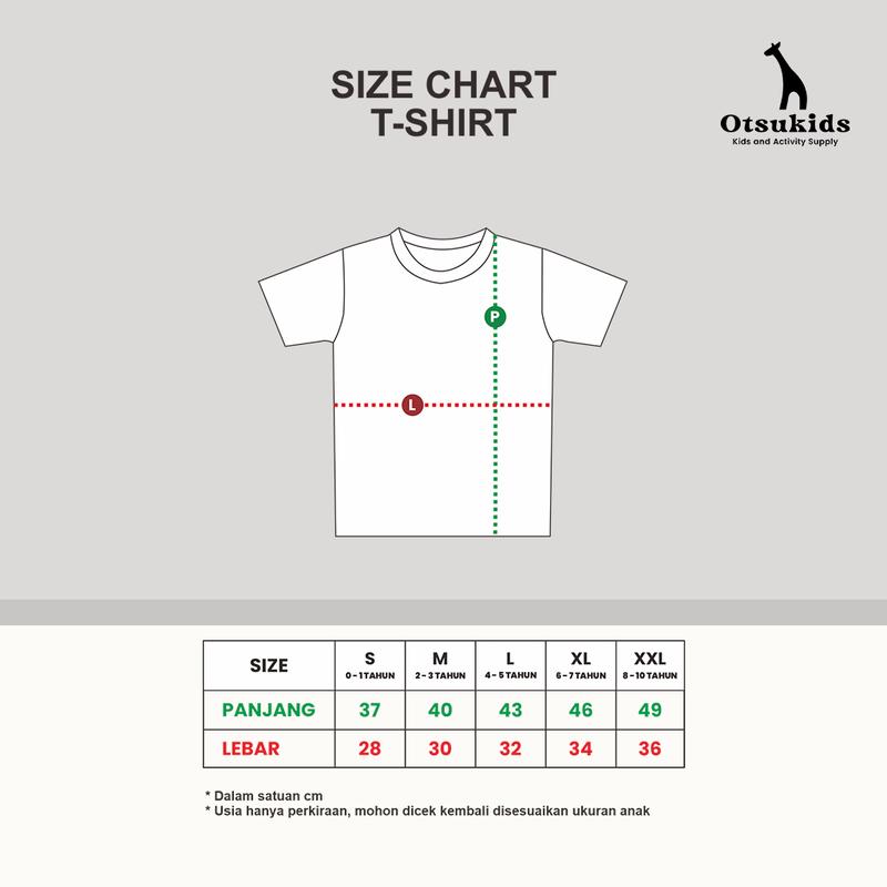 Product Introduction of Baju Kaos Anak Laki Laki & Perempuan Umur 6 Bulan - 8 Tahun - Logo Otsukids - Bahan Cotton 30s - Kaos Anak Kids & Junior - Black 0