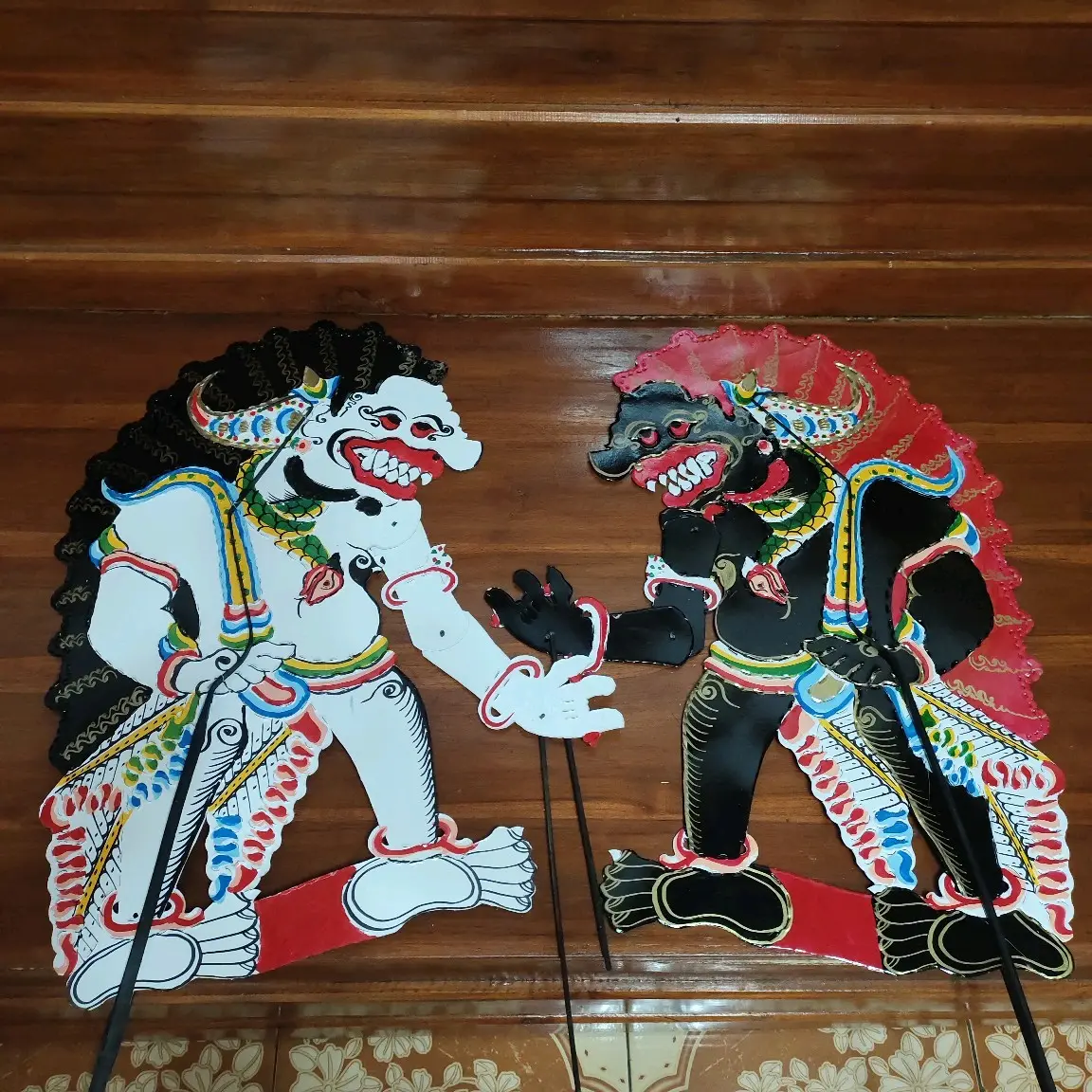Wayang kertas duplex AMRAL ISI 2 RAMBUT MERAH+RAMBUT HITAM