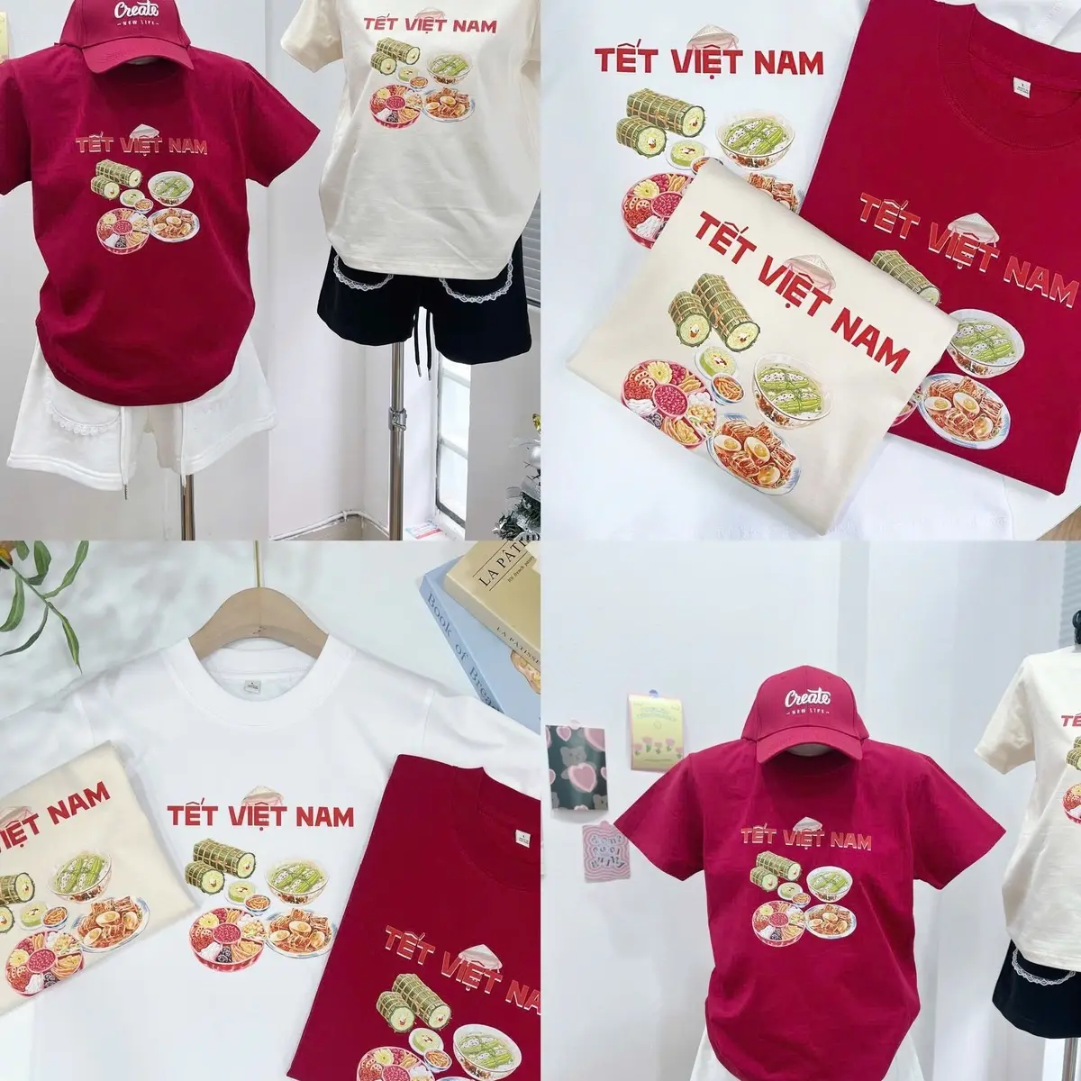 Baby tee Tết 2025 Mẫu TẾT VIỆT NAM, chất cotton co giãn 2 chiều , áo phông form vừa người có size