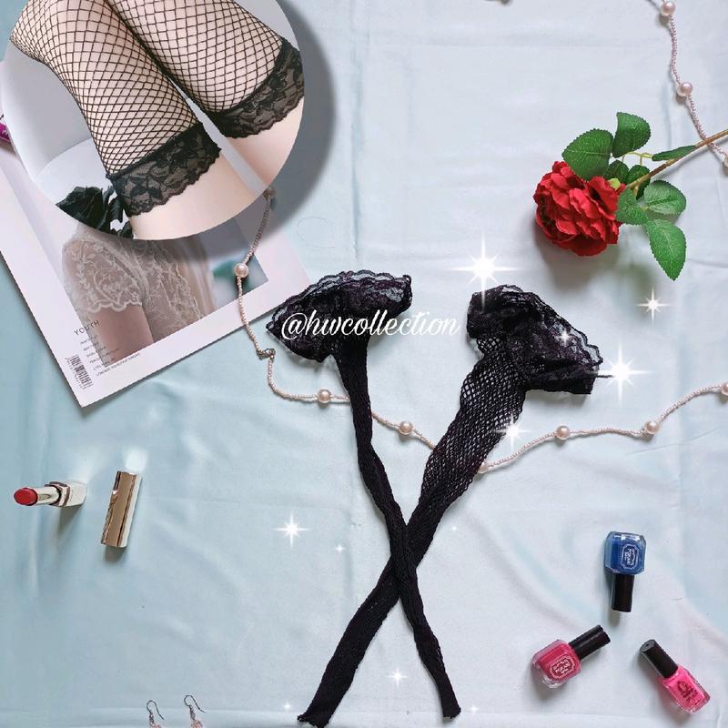 Stocking Paha Fishnet Renda 2