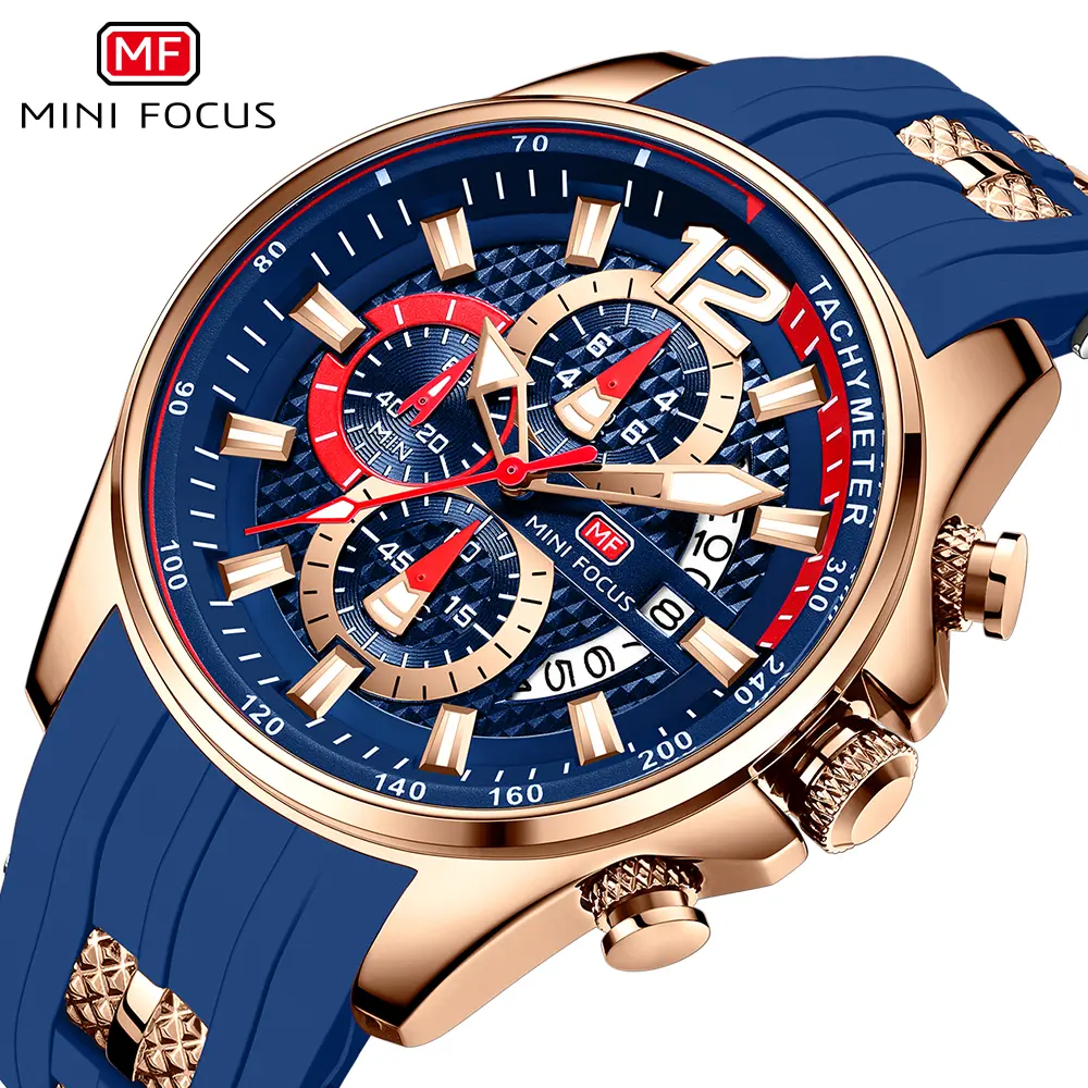 [Bảo Hành Một Năm] Đồng Hồ Quân Đội MINI FOCUS Cho Nam, Đồng Hồ Thể Thao Sang Trọng, Đồng Hồ Đeo Tay Có Lịch, Dây Đeo Silicon, Đồng Hồ Phát Sáng, Relogio Masculino, Mới