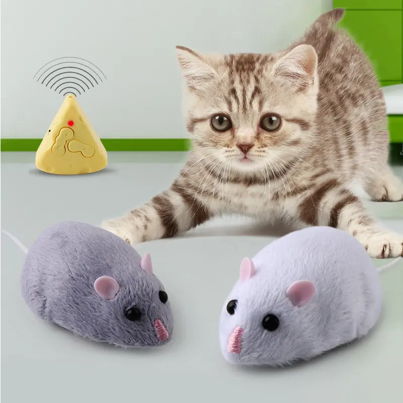 Infrared Remote Control Electric Simulation Mouse Cat Self-Happy ...