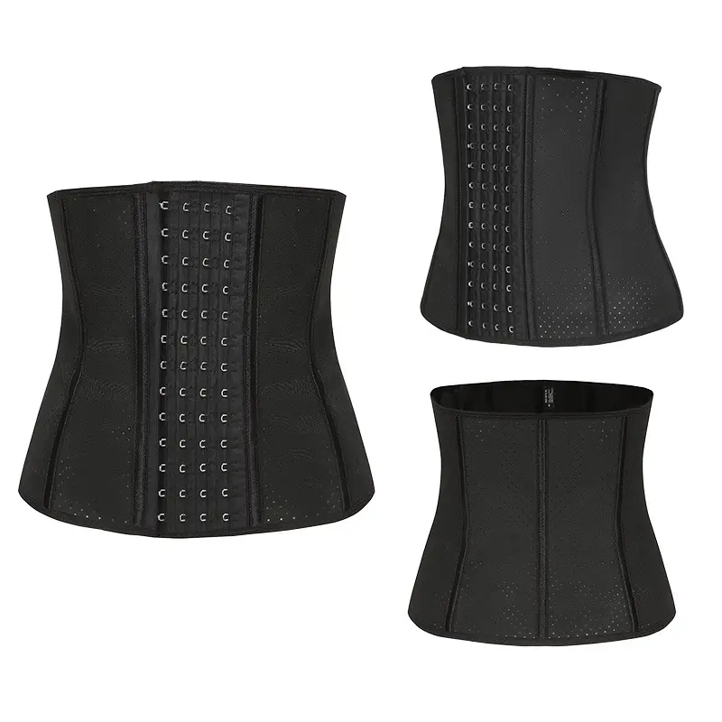 Băng Quấn Sau Sinh, 9 Sườn Thép, Thoáng Khí Và Mạnh Mẽ, Định Hình, Dây Thắt Lưng Cao Su, 4 Hàng, 13 Nút Nữ Women