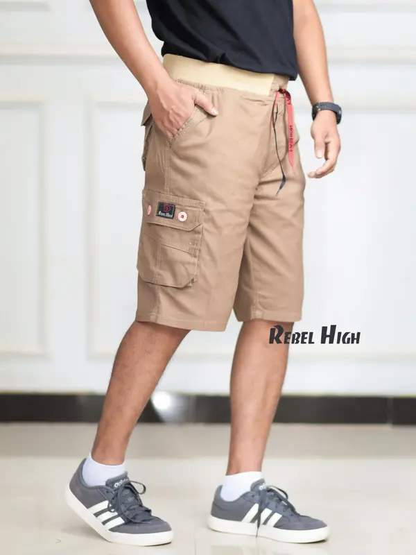 CELANA PENDEK CARGO RIP PREMIUM FASHION DISTRO ORIGINAL HIGH QUALITY TWILL COMBED STRETCH MELAR / SHORT CHINO / CHINO COWOK / SHORT CARGO ( REBELHIGH ) 2