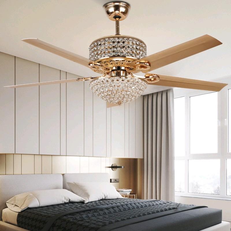 [ HÀNG LOẠI 1 LÕI ĐỒNG] Quạt Trần Chao Pha Lê  520  có 6 Tốc Độ Gió, Có Đèn Trang Trí Phòng Khách, Nhà Hàng, Quán Cafe [ Bảo hành 5 năm] Fan Quạt QuạT