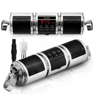 Bluetooth Motorcycle Speakers Pyle Waterproof With RGB