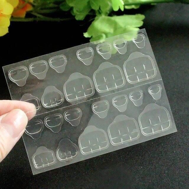 Set 5 miếng dán móng chân giả silicon thế hệ mới