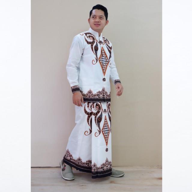 Product Introduction of Baju kemeja koko setelan sarung batik solo full furing motif PERMATA PUTIH 10