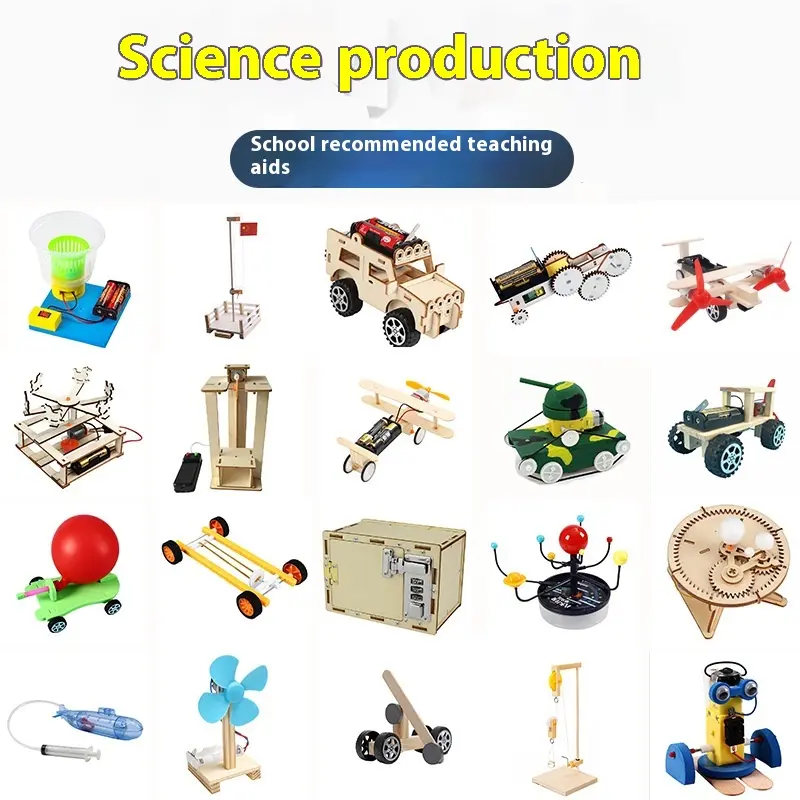 STEM for kids DIY science toy-kids DIY science electric handmade model blocks kits toys-Children Day gift