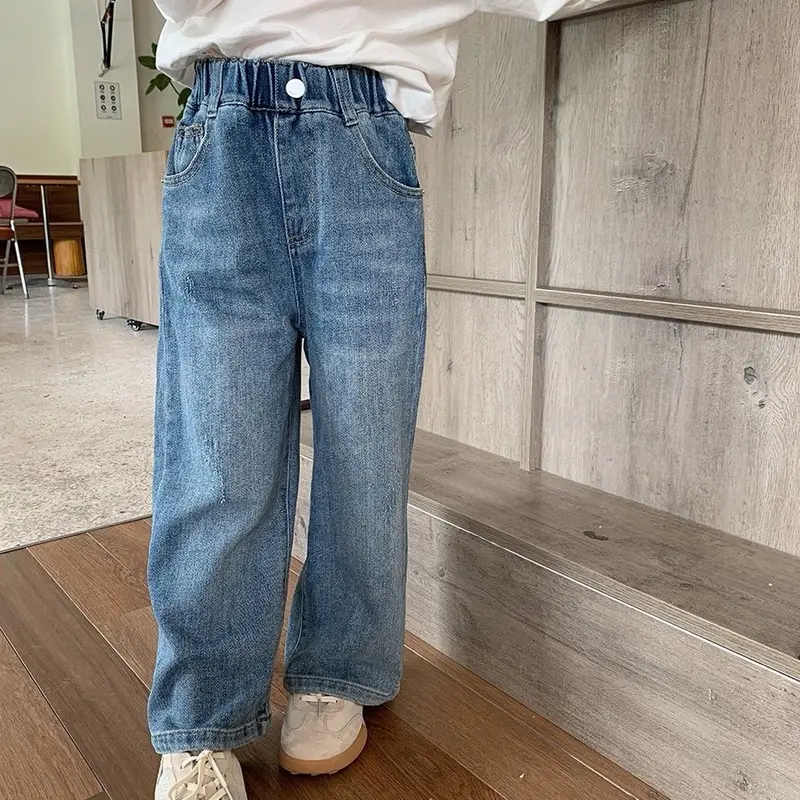 [VG1] Quần bò ống rộng dáng suông mã A1 14-45kg 3