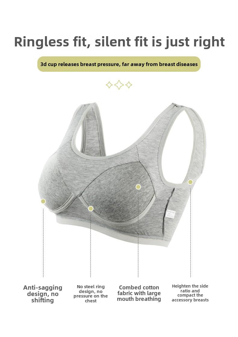 Product Introduction of Japanese Underwear Female Non-Steel Ring Student Girls Large Breasts Show Small Bra Thin Section Summer 8