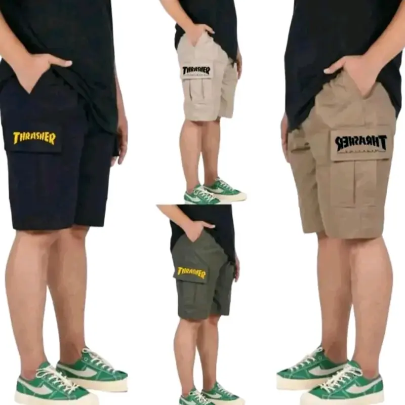 PROMO TERGILA!!! 80RIBU DAPAT 4 PCS CELANA PENDEK CARGO PRIA DEWASA  SIZE L XL XXL JUMBO KATUN TWILL PREMIUM DISTRO TERMURAH KARET NYAMAN SANTAI Shorts Surfing 1