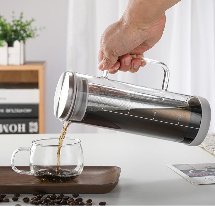 Product Introduction of LZD  Borosilicate Glass Cold Extraction Coffee Pot Glass Coffee Pot Cold Bubble Ice Drip Coffee Pot Hot and Cold Teapot Coffee Set 7