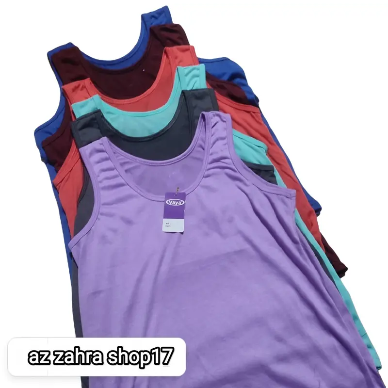 6pc.Tank top wanita dewasa tali lebar bahan spandek lembut 1