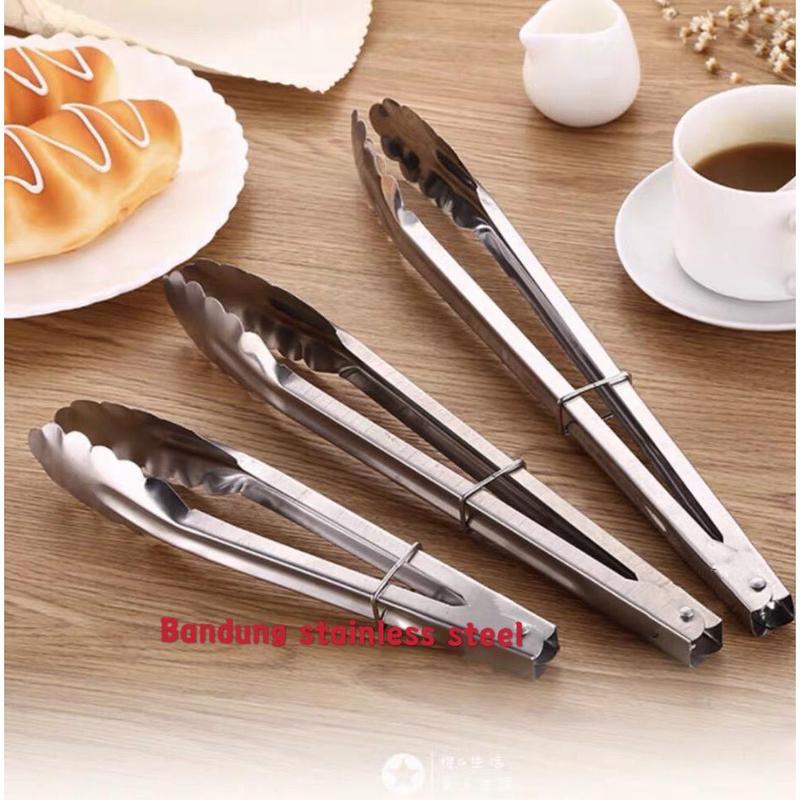 capit makanan jepit capitan roti kue serbaguna tipis stainless - Shop ...