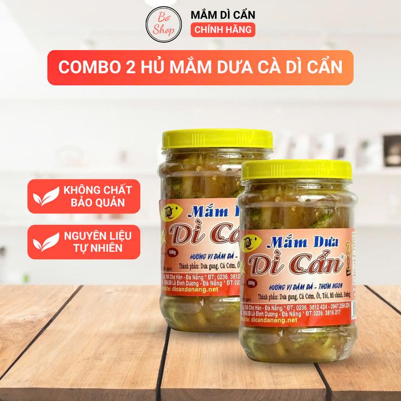 Combo 2 hủ mắm dưa dì Cẩn Đặc sản Đà Nẵng thơm ngon siêu ngon Food Miến