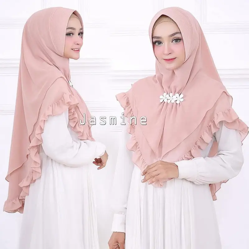 KHIMAR JASMINE REMPEL VANILLA HIJAB GROSIR TERMURAH 2