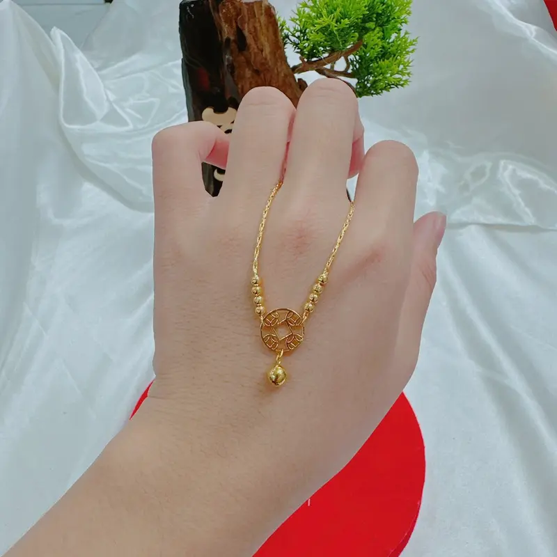 lắc chân kim tiền thiết kế nữ tính (Lắc Chân) 5