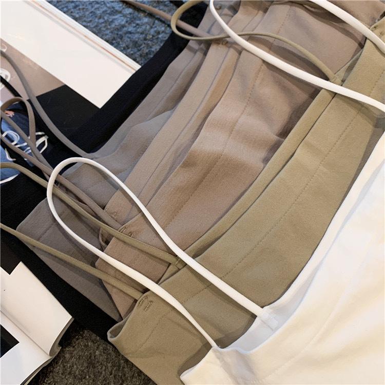 Product Introduction of Quality Version Independent Solid Color Camisole Women'S Summer With Chest Pad Top Without Steel Ring Seamless Wrapped Chest Thin Tube Top 17