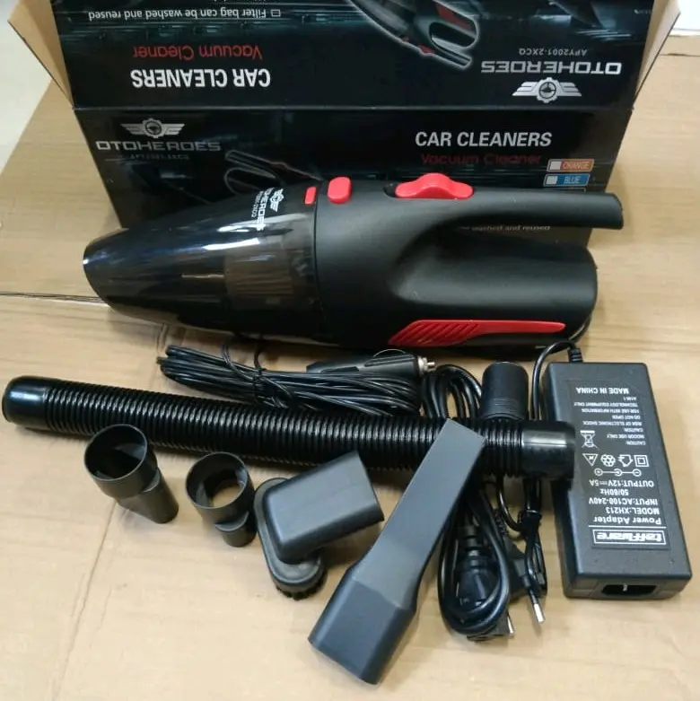 satu paket Vacuum Cleaner Penyedot Debu Mobil 12V 120W - APY2001-2XCQ Tipe IDO Tipe IDO Garansi Pabrik Vakum Adaptor Membersihkan Listrik