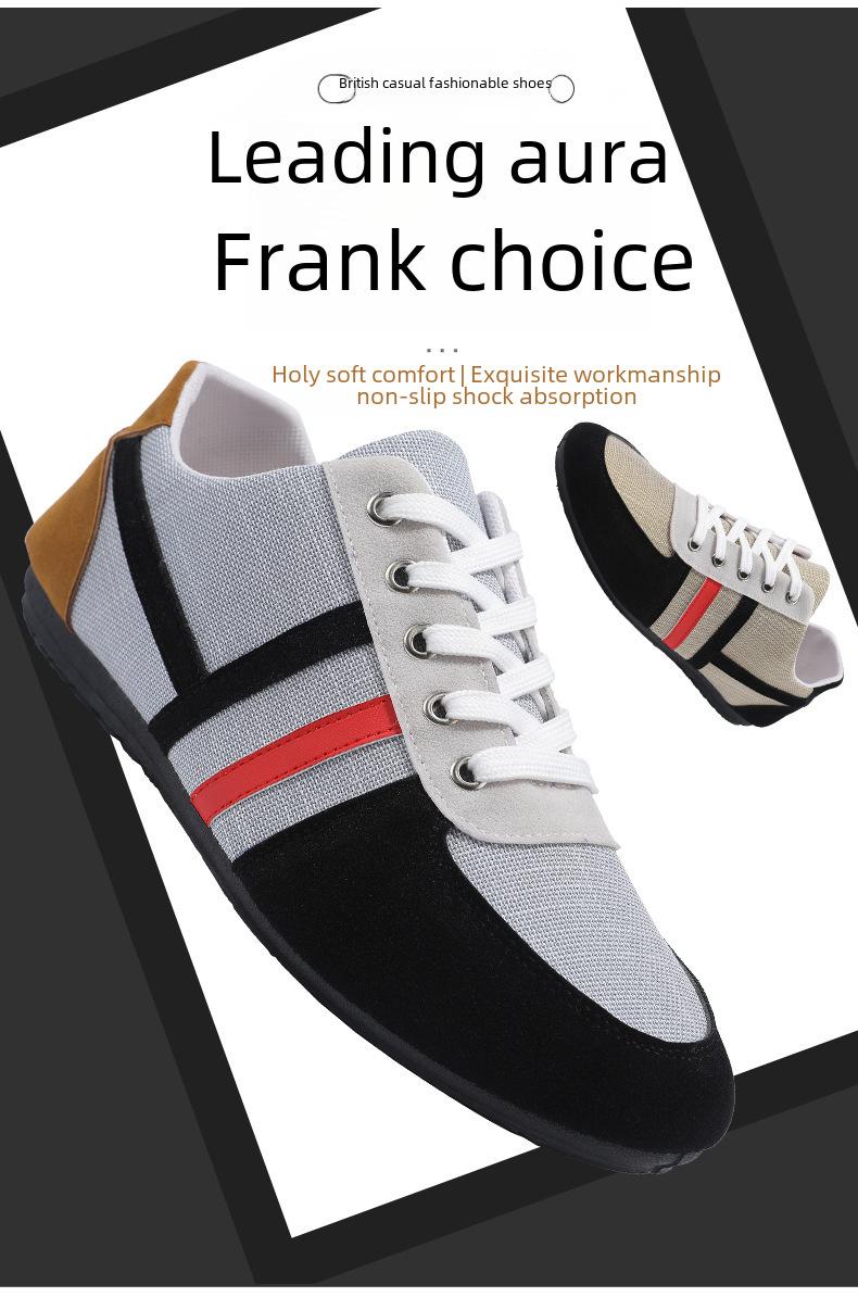 Product Introduction of Men's Casual Shoes Korean Fashion All-Matching Gommino Breathable Work Shoes 2