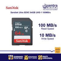 Gambar Sandisk Ultra SDXC 64GB UHS-1 100MB/s SD Card dari Sentra Digital Kota Surabaya 1 Tokopedia