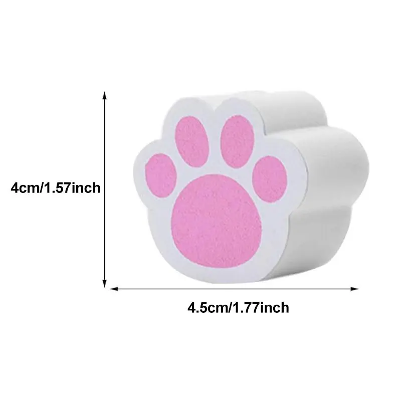 Paw Shaped Cleaning Sponge, 2 Counts/set Instantly Removing Stains Cleaning Sponge, Bathroom & Toilet Cleaning Sponge, Home Care Supplies 1
