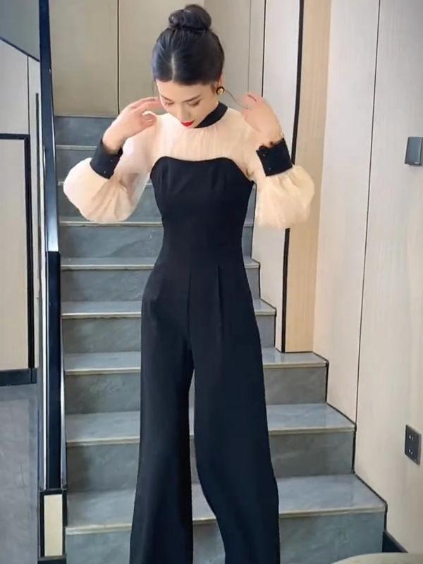 Product Introduction of Áo Jumpsuit Quần Nữ, Phong Cách Nữ Thần Cá Tính, Bó Sát Và Thời Trang, Bộ Sưu Tập Mùa Xuân Mới, Phong Cách Phương Tây, Quần Ống Đứng Bó Eo, 2024 5