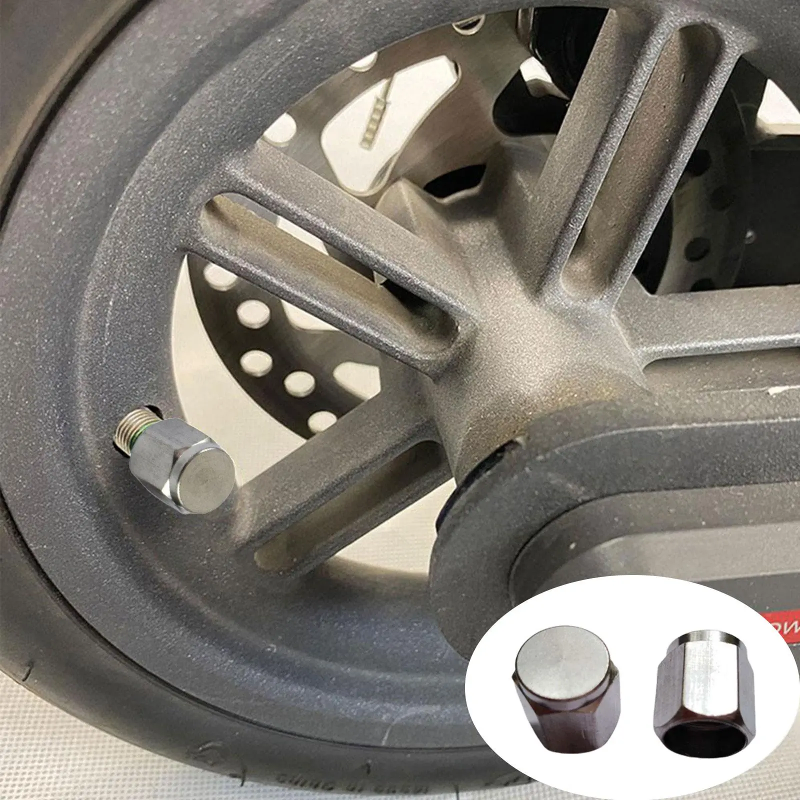 1/4pcs Car Tire Cap Copper Chrome Plated Metal Tire Valve Cover Durable And Wear-resistant Universal Version Of Tire Valve Cap