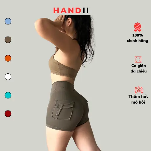 Quần tập Tomtiger Short Box chất liệu nilon cao cấp"HANDII" Sport
