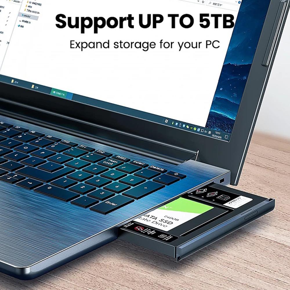Universal HDD Caddy 9.5mm UGREEN SATA Hard Disk Driver SSD 2.5 inch