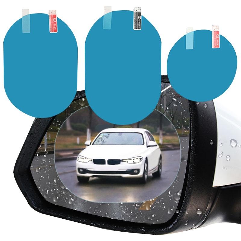 Miếng Dán Xe Hơi Bộ 2 Miếng Phim Chống Mưa Cho Gương Chiếu Hậu Ô Tô Tầm Nhìn Rõ Ràng Trong Ngày Mưa Phim Tự Động