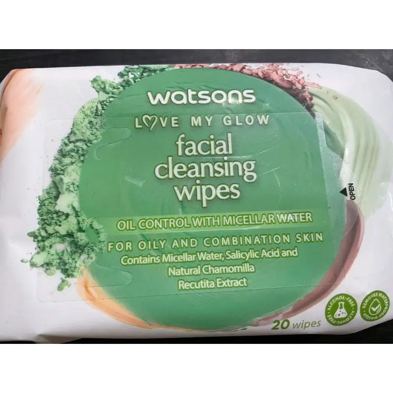 Watsons facial cleansing wipes/kapas pembersih wajah 5
