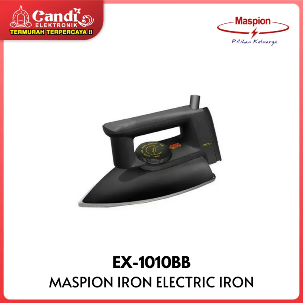 MASPION Setrika Listrik EX-1010BB Anti Lengket 350 Watt