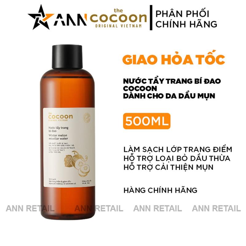  Nước Tẩy Trang Bí Đao Cocoon Dành Cho Da Dầu Mụn 500ml  Chính Hãng  