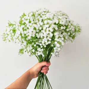 【COD】 Bunga Gypsophila Baby Breath 60CM Pertangkai Buket Dekorasi Pesta Pernikahan Bunga Plastik Artificial Gypso 730 / 358