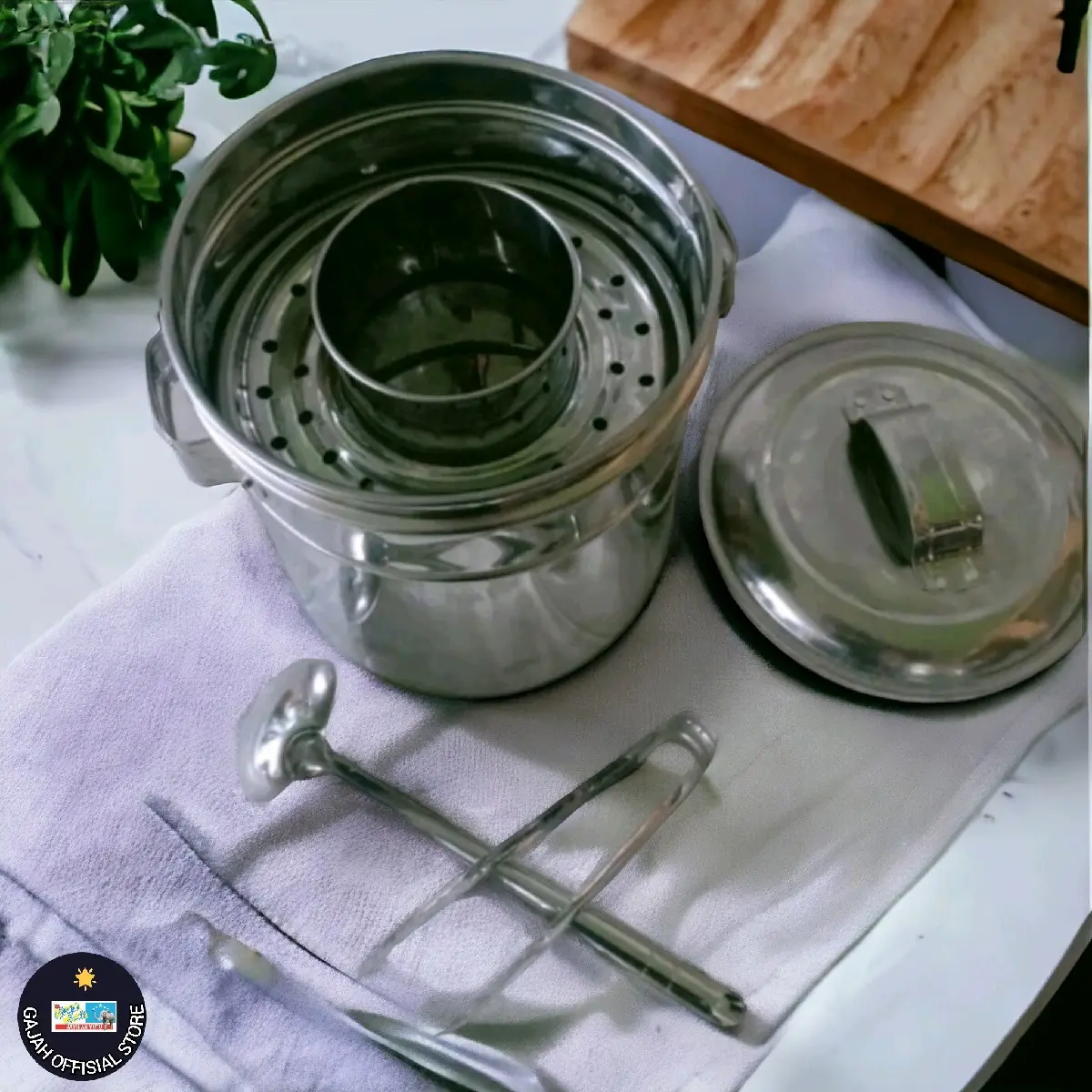 promo termurah paket lengkap Dandang bakso mini uk20cm stenlis Kitchenware Dapur Air Stainless