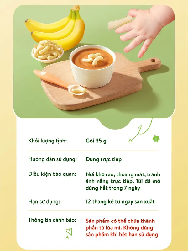 Bánh Ăn Dặm MĂMMY Vị Trái Cây Giàu Vitamin, Hỗ Trợ Bé Từ 6 Tháng Tập Nhai An Toàn, Gói 35gr 5
